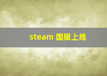 steam 国服上线